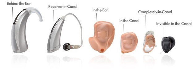 hearing aid types